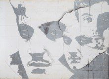 Giosetta Fioroni , Ritratto di Goffredo Parise, 1966. Tecnica mista su tela, cm. 50 x 70. Roma, proprietà dell’artista.